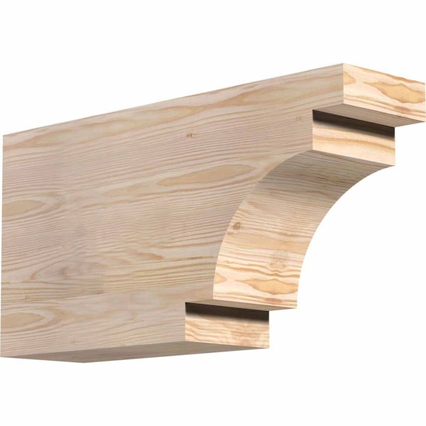 Ekena Millwork Mediterranean Rough Sawn Rafter Tail, Douglas Fir, 6"W x 12"H x 24"L RFT06X12X24MED00RDF - main